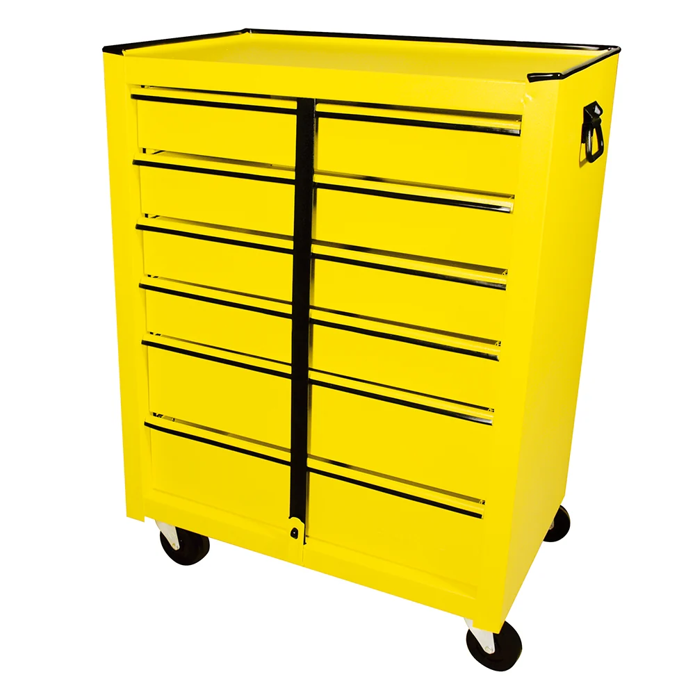Gabinete móvil con 6 gavetas color amarillo 25" Surtek SURTEK DS