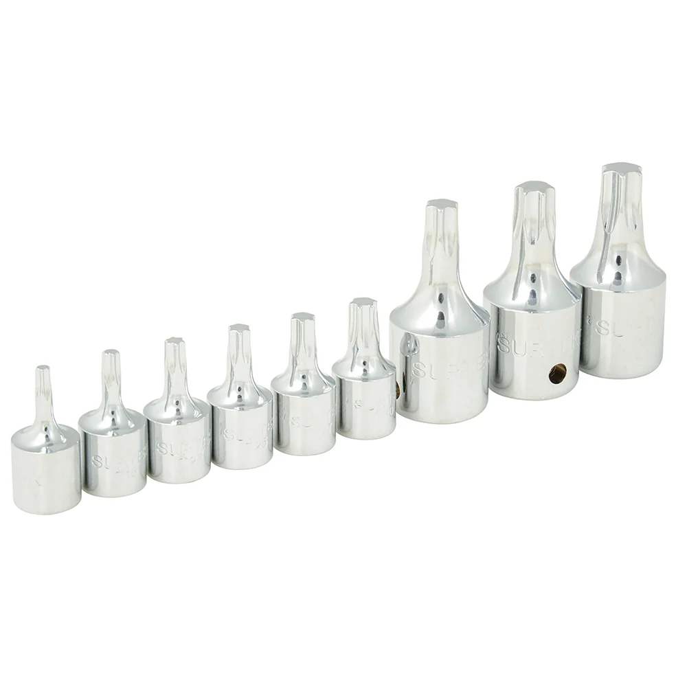 Juego de dados con punta torx cuadro de 1/4" y 3/8", 9 piezas Surtek SURTEK DS