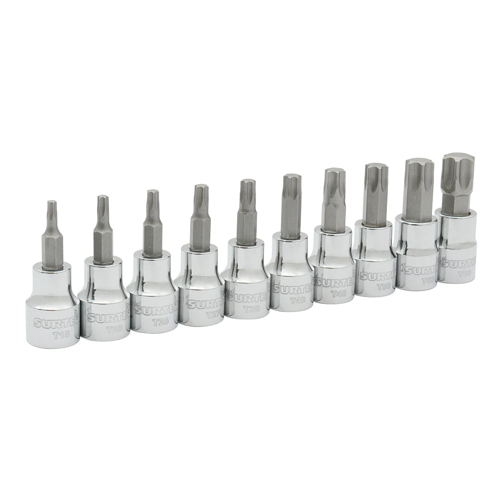 Juego de dados con punta torx cuadro de 3/8", 10 piezas Surtek SURTEK DS