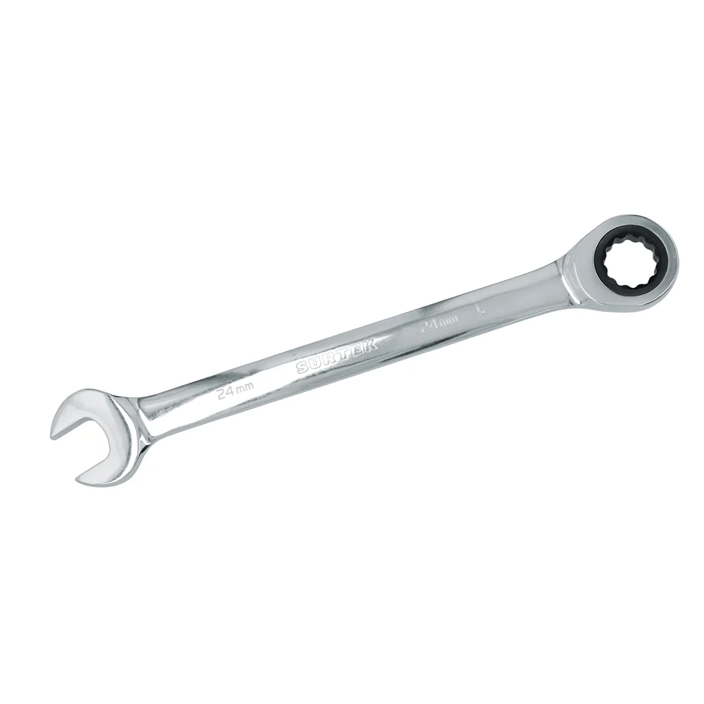 Llave combinada pulido espejo de matraca métrica, 12 puntas, 24mm Surtek SURTEK DS
