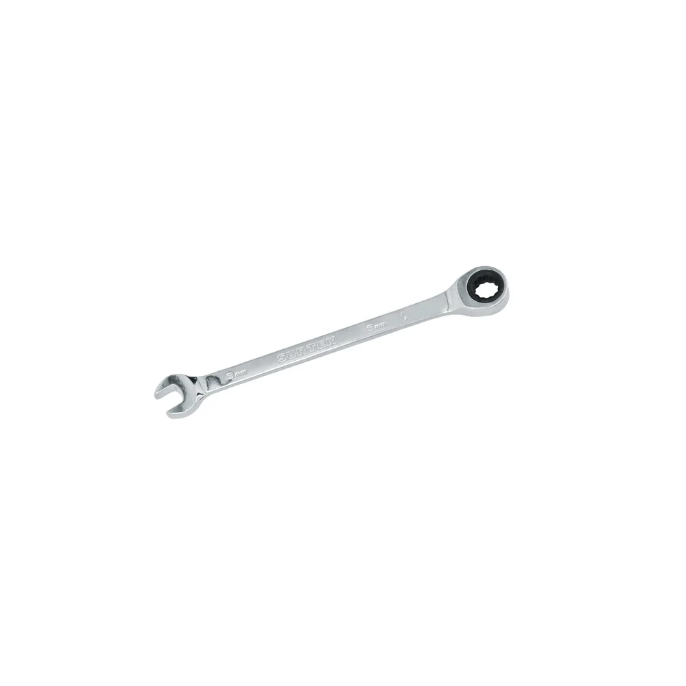 Llave combinada pulido espejo de matraca métrica, 12 puntas, 9mm Surtek SURTEK DS