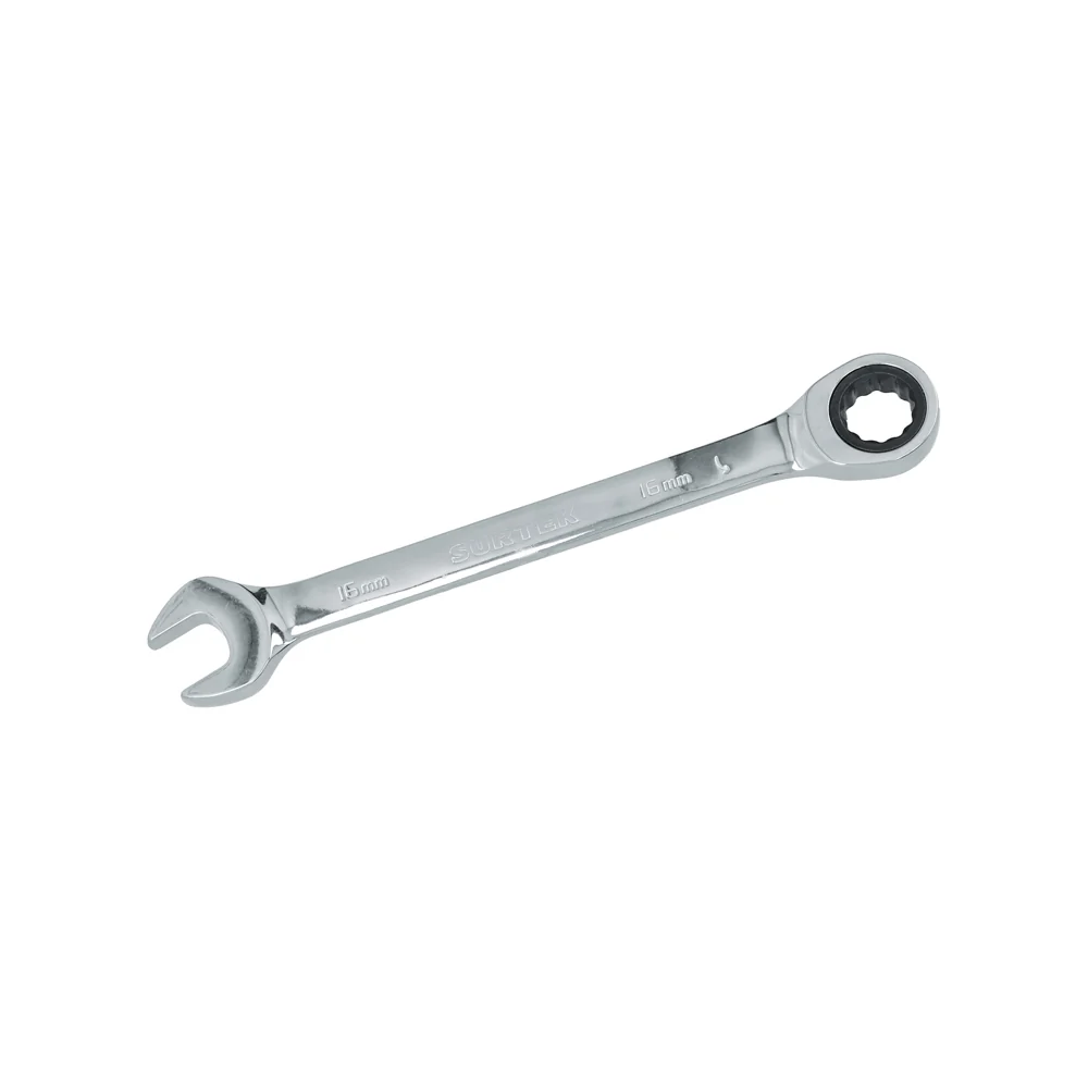 Llave combinada pulido espejo de matraca métrica, 12 puntas, 16mm Surtek SURTEK DS