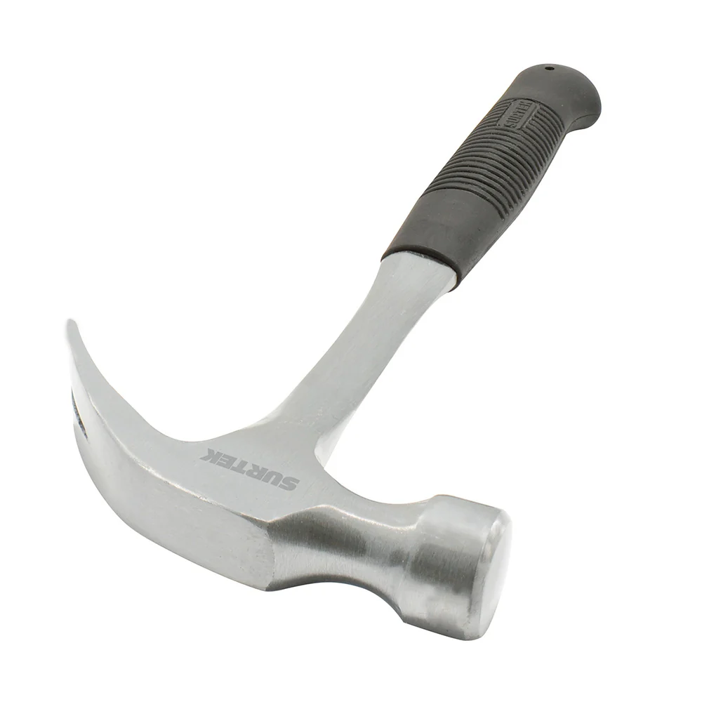Martillo de uñ curva forjada en una pieza con mango de neopreno de 13", 16 oz Surtek SURTEK DS