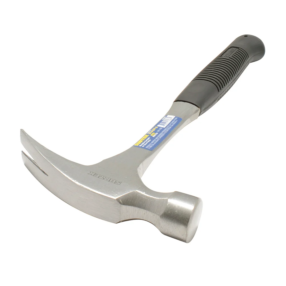 Martillo de uñ recta forjada en una pieza con mango de neopreno de 14", 20 oz Surtek SURTEK DS