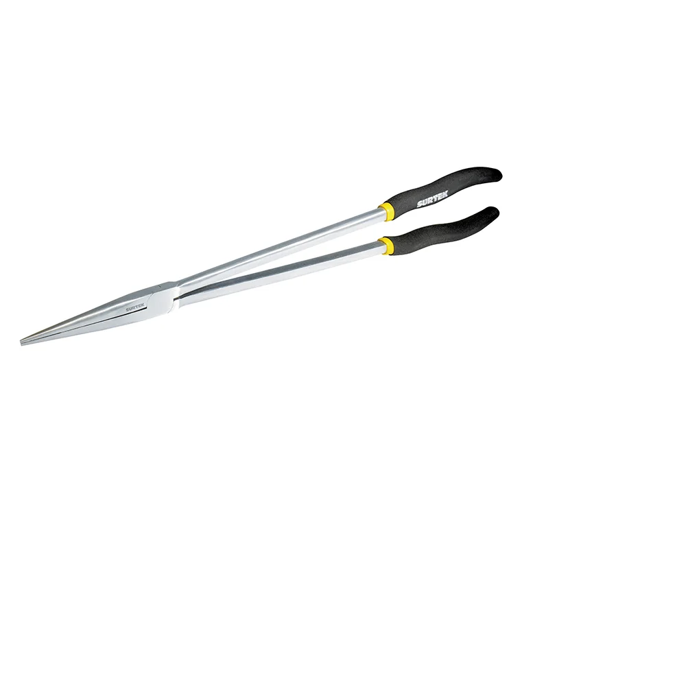 Pinza para electricista con mango doble plastisol de 16" punta extra larga Surtek SURTEK DS