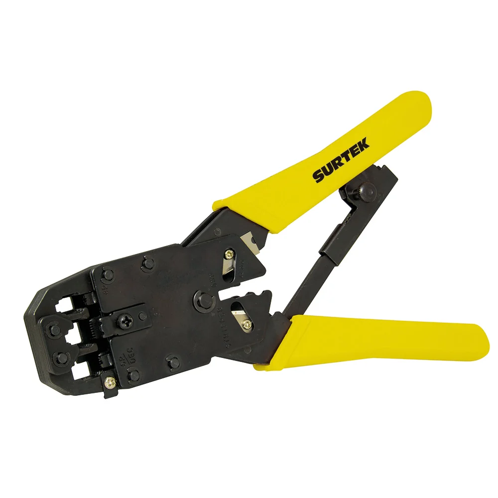 Pinza ponchadora modular 8" para conectores RJ45, RJ12, RJ9 Surtek SURTEK DS