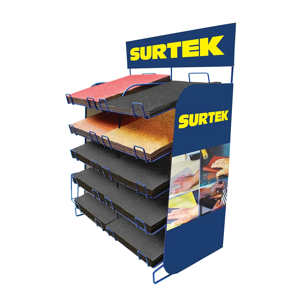 Rack exhibidor con lijas, 527 piezas Surtek SURTEK DS