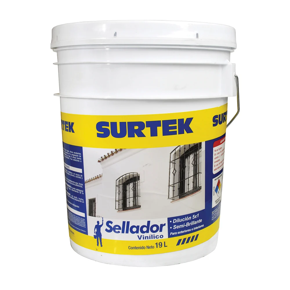 Sellador vinílico 19 Lt color blanco Surtek SURTEK DS