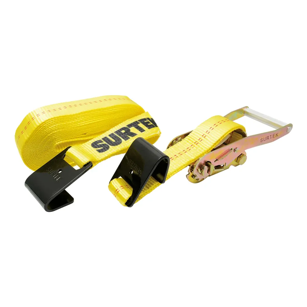 Sujetador con matraca con gancho tipo plano 4" x 9 m, 3000 kg Surtek SURTEK DS
