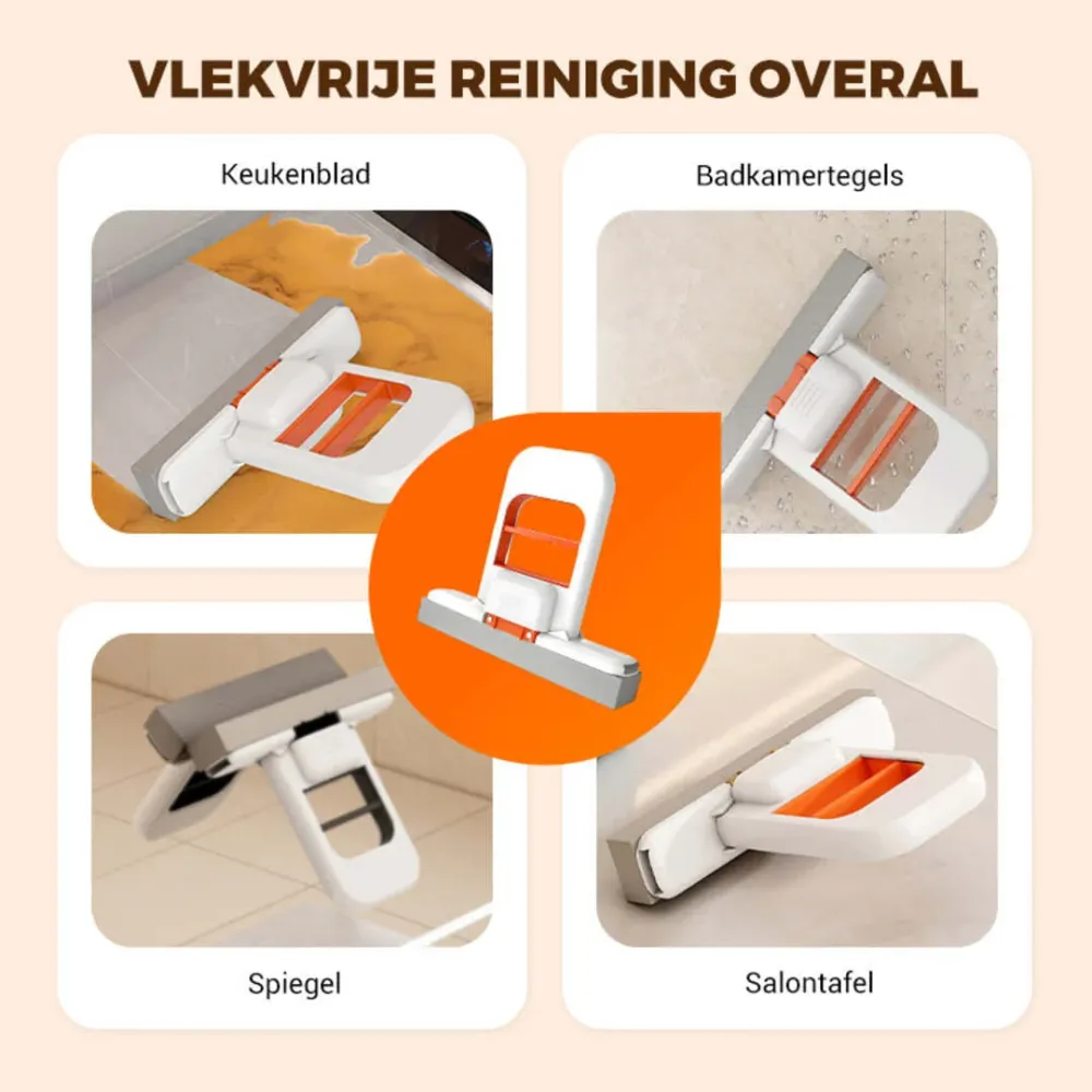 SwiftClean | Kleine Reinigingsmop met Automatisch Wringmechanisme