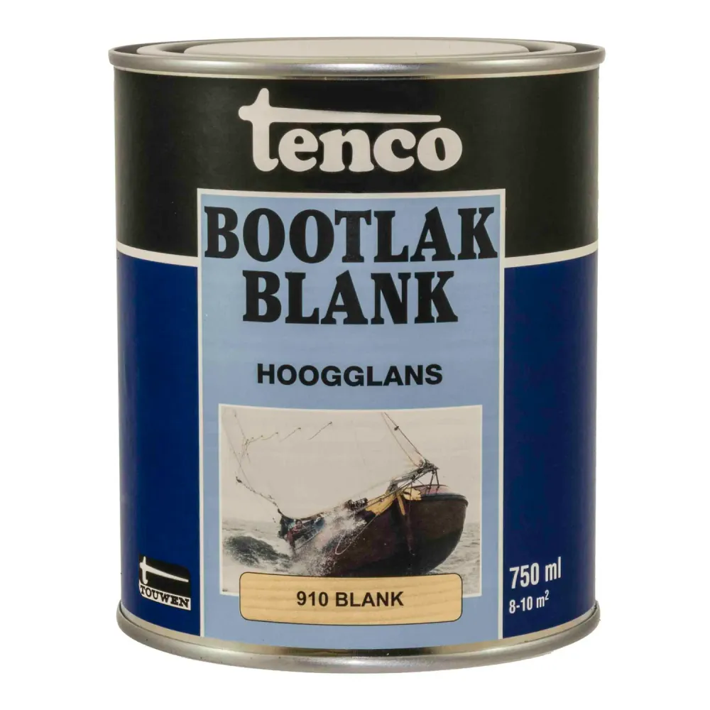Tenco bootlak hoogglans blank 910 0,75L
