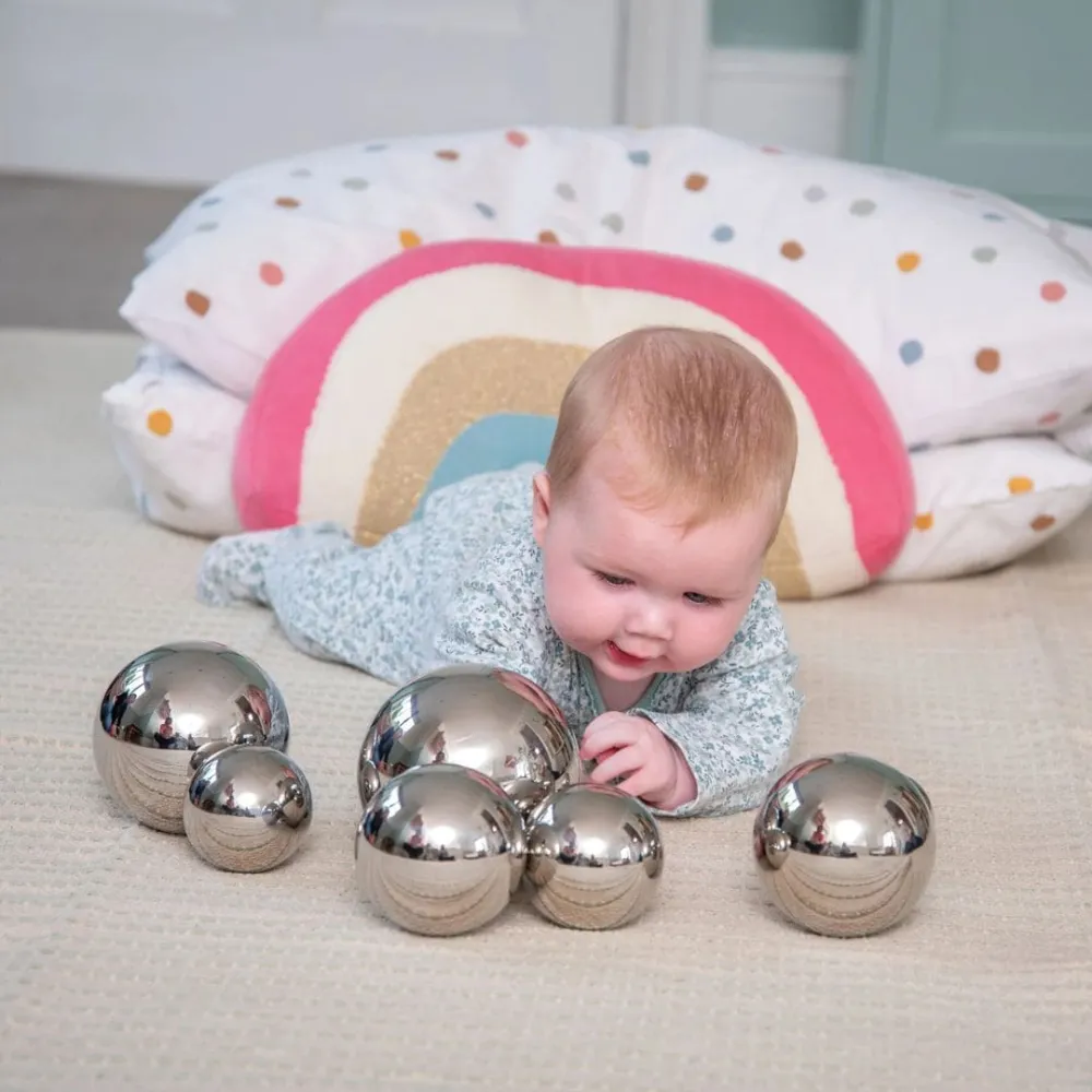 Tickit sensorische reflecterende geluidsballen - 7 stuks