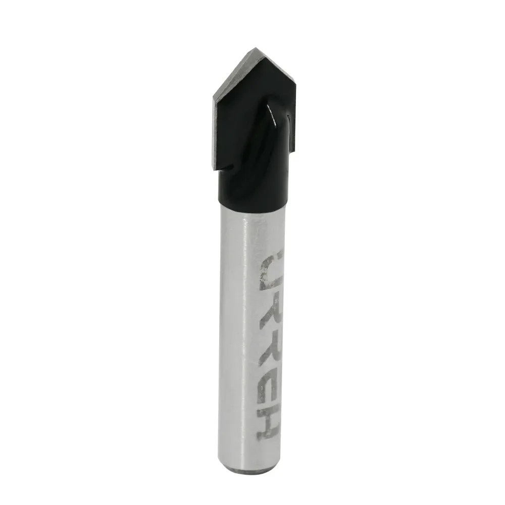 Broca para router de acero corte en "V" 3/8" zanco de 1/4" Urrea URREA DS
