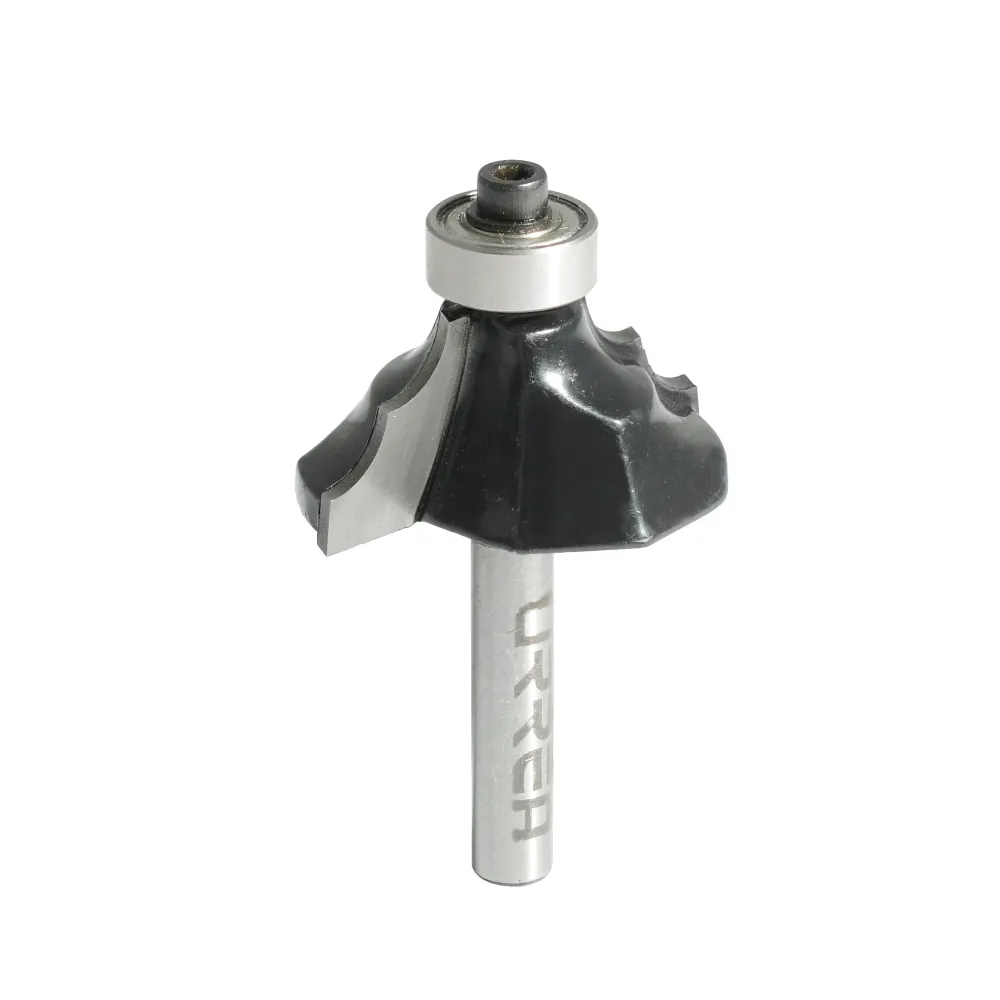 Broca para router de acero moldura clásica con balero 1-3/8" zanco de 1/4" Urrea URREA DS