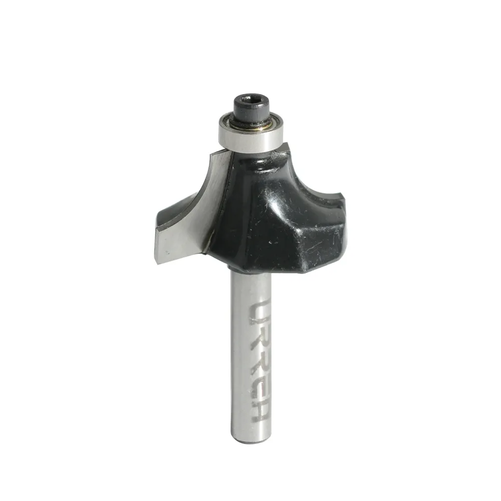 Broca para router de acero redondeadora con balero para moldura 1-1/4" zanco de 1/4" Urrea URREA DS