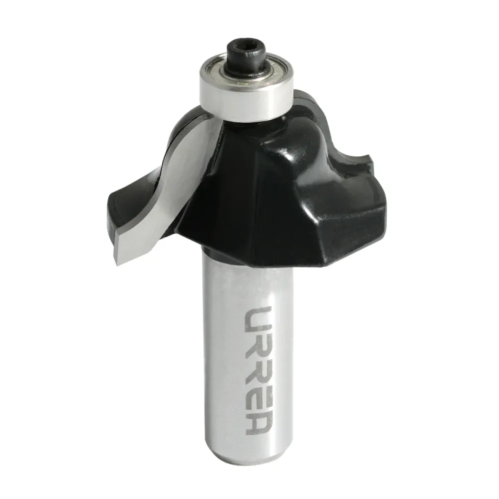 Broca para router de acero romana con balero 1-3/8" zanco de 1/4" Urrea URREA DS