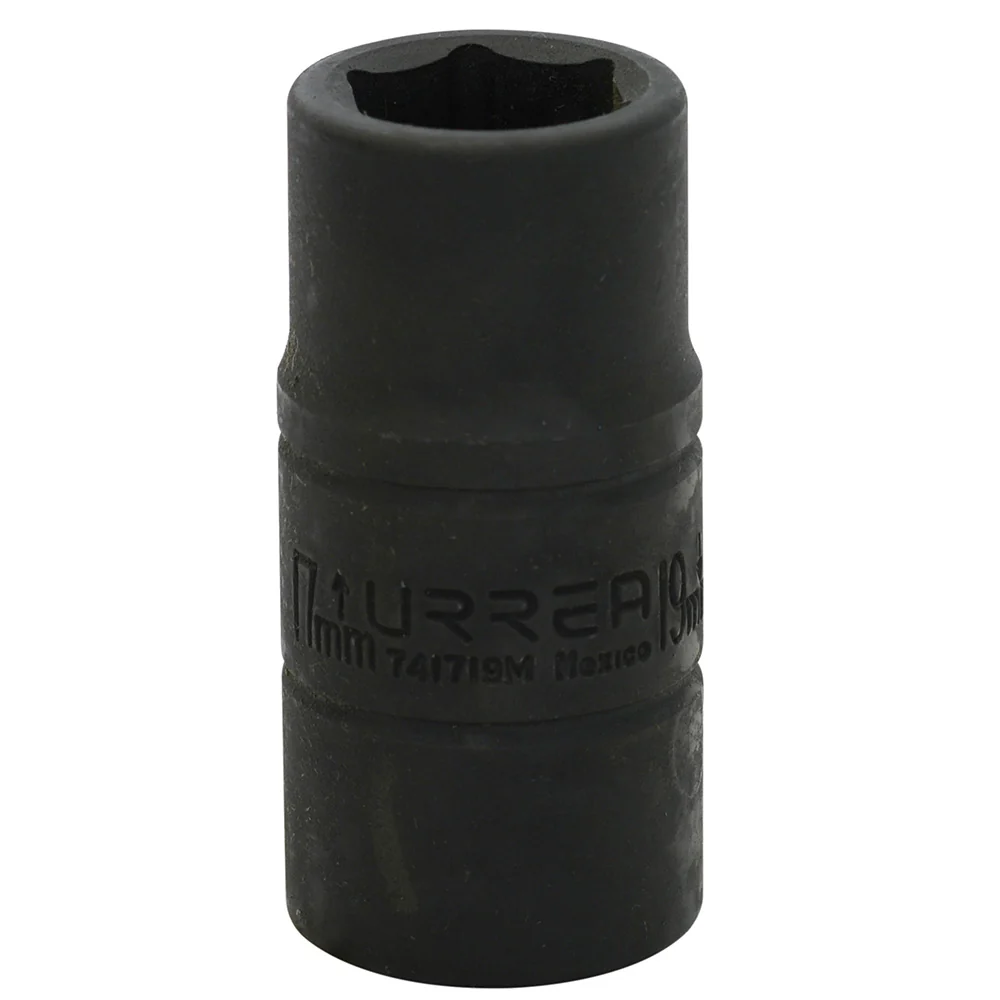 Dado de impacto corto doble boca métrico cuadro de 1/2", 17 x 19 mm Urrea URREA DS