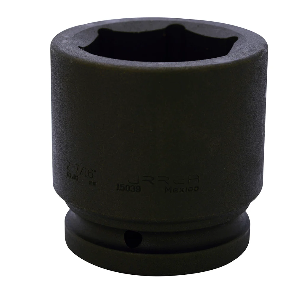 Dado de impacto cuadro de 1-1/2", 6 puntas, en pulgadas, 2-7/16" Urrea URREA DS