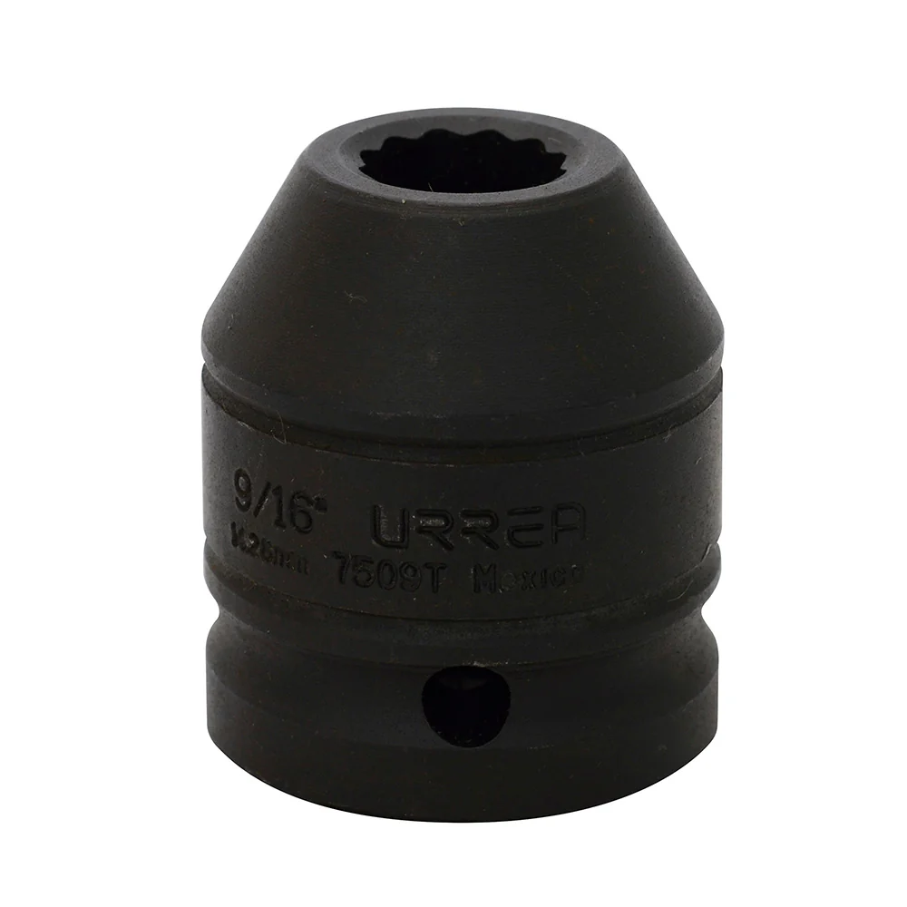 Dado de impacto cuadro de 3/4", 12 puntas, en pulgadas, 9/16" Urrea URREA DS
