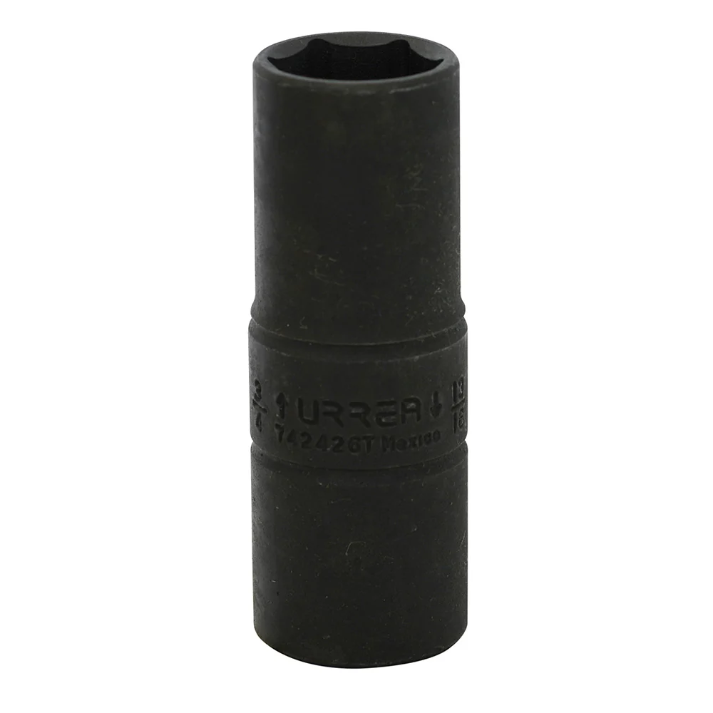 Dado de impacto largo doble boca en pulgadas cuadro de 1/2", 3/4" x 13/16" Urrea URREA DS