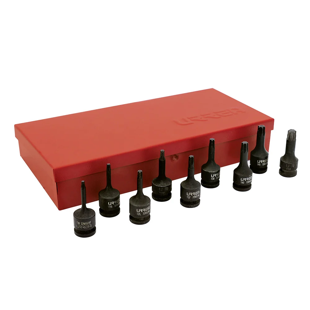 Juego de dados de impacto con punta torx cuadro de 3/8", 10 piezas Urrea URREA DS