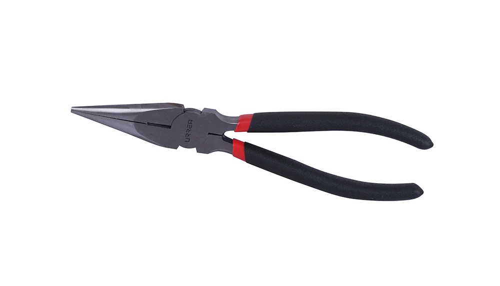 Pinza para electricista con mango rubber grip de 8-9/16" punta larga corte lateral Urrea URREA DS