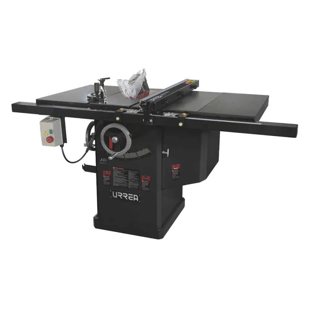 Sierra de mesa con ducto de salida para polvo 10", 3 HP, 2200 W, 220 V, 3580 RPM Urrea URREA DS
