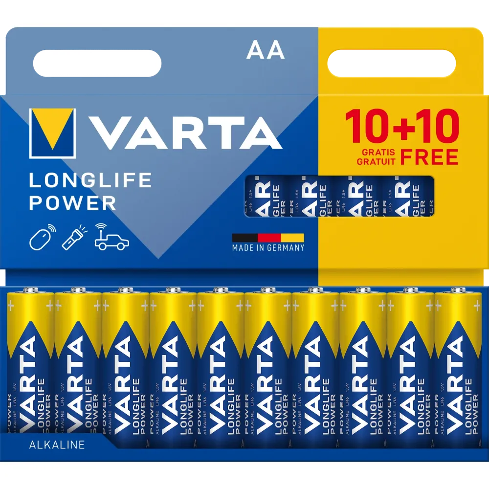 Varta AA Batterijen - 10 + 10 stuks
