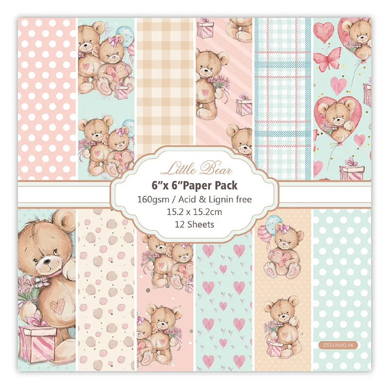 Papier voor kaarten maken en scrapbook met rozenpatroon Waren Store