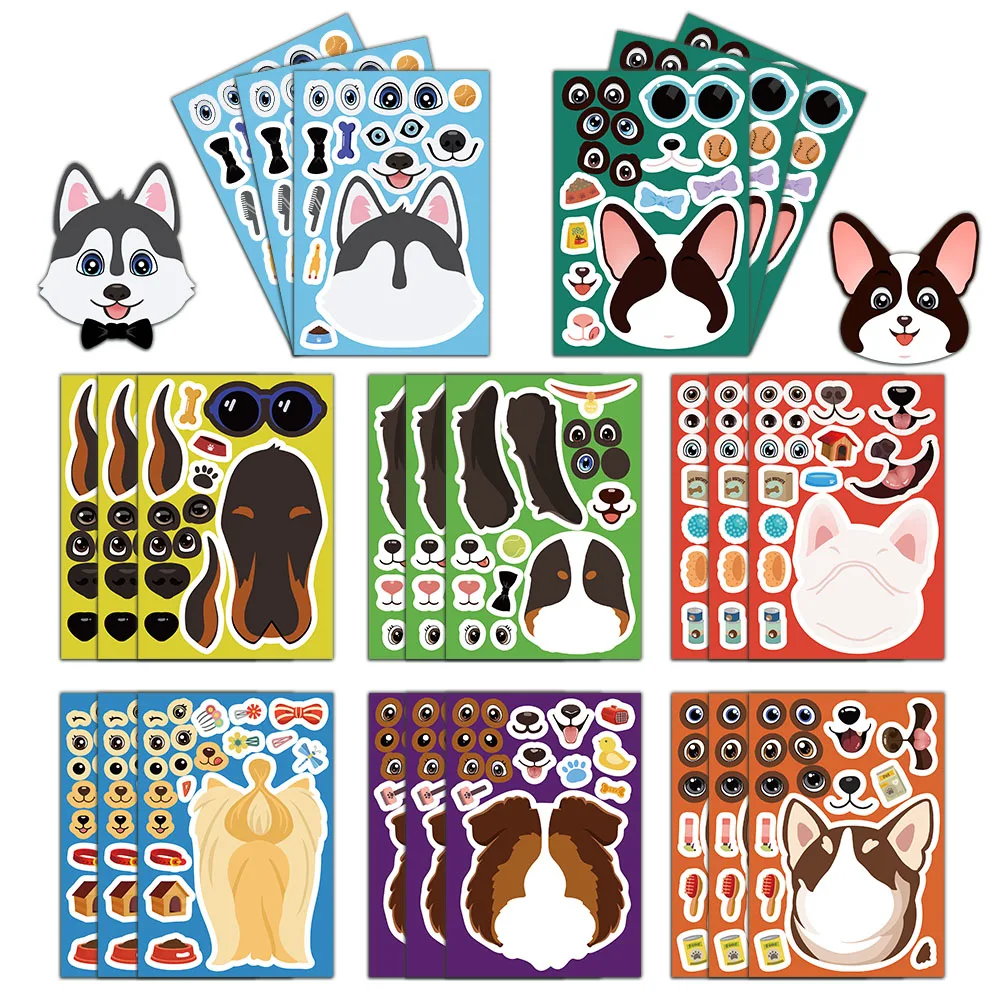 Sticker pret voor kinderen – Honden aankleed stickerset Waren Store