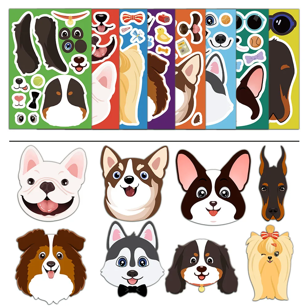 Sticker pret voor kinderen – Honden aankleed stickerset Waren Store