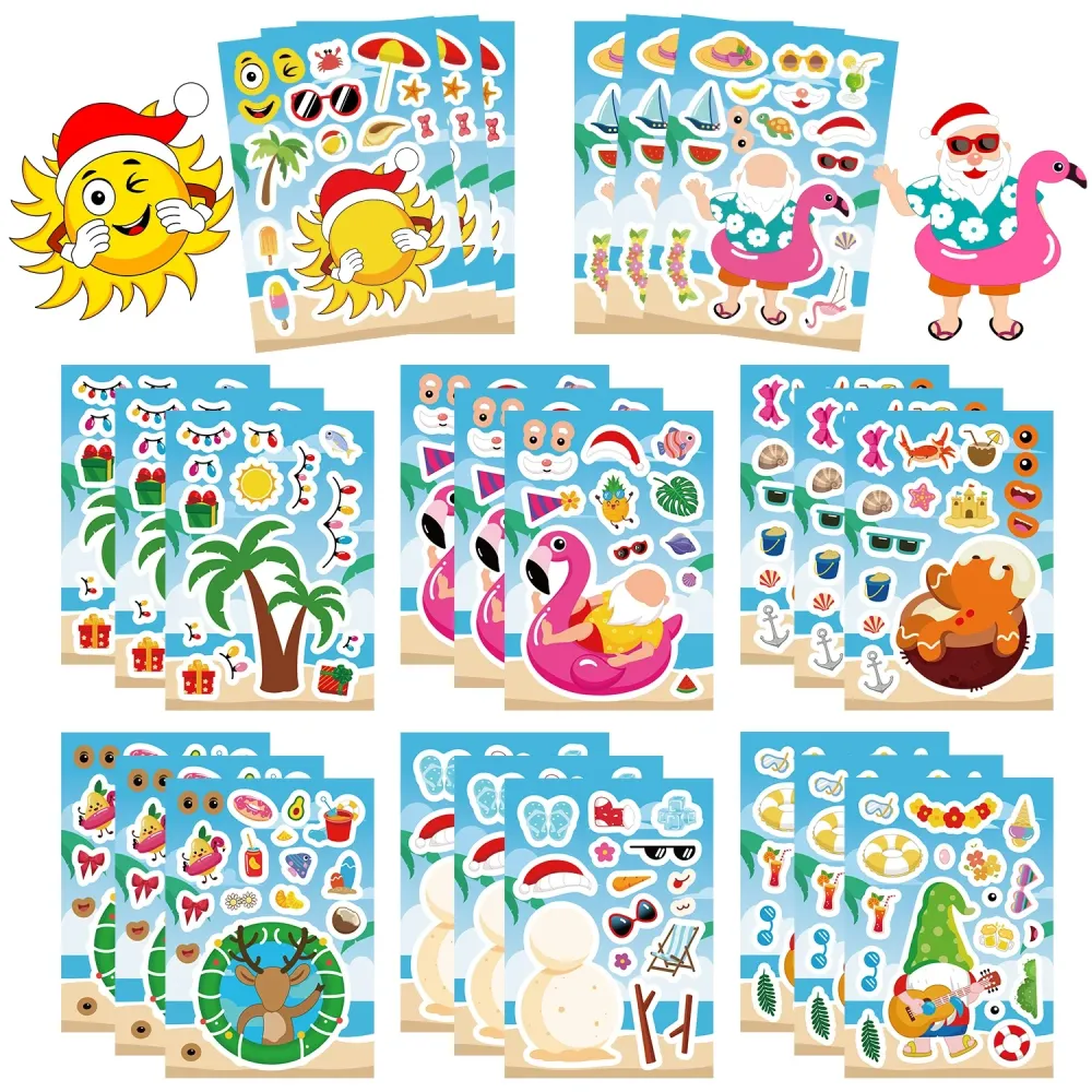 Sticker pret voor kinderen - Maak je eigen dieren gezichten set Waren Store