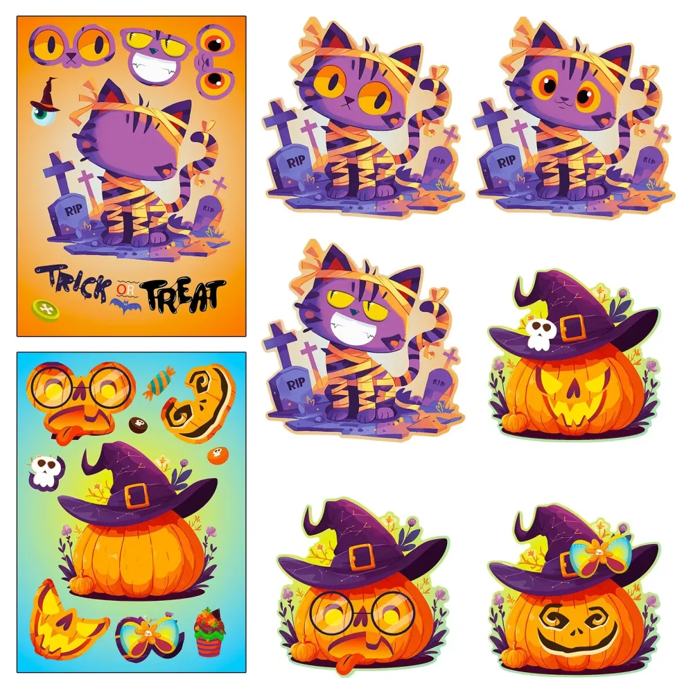 Sticker pret voor kinderen met griezelige puzzelstickers Waren Store