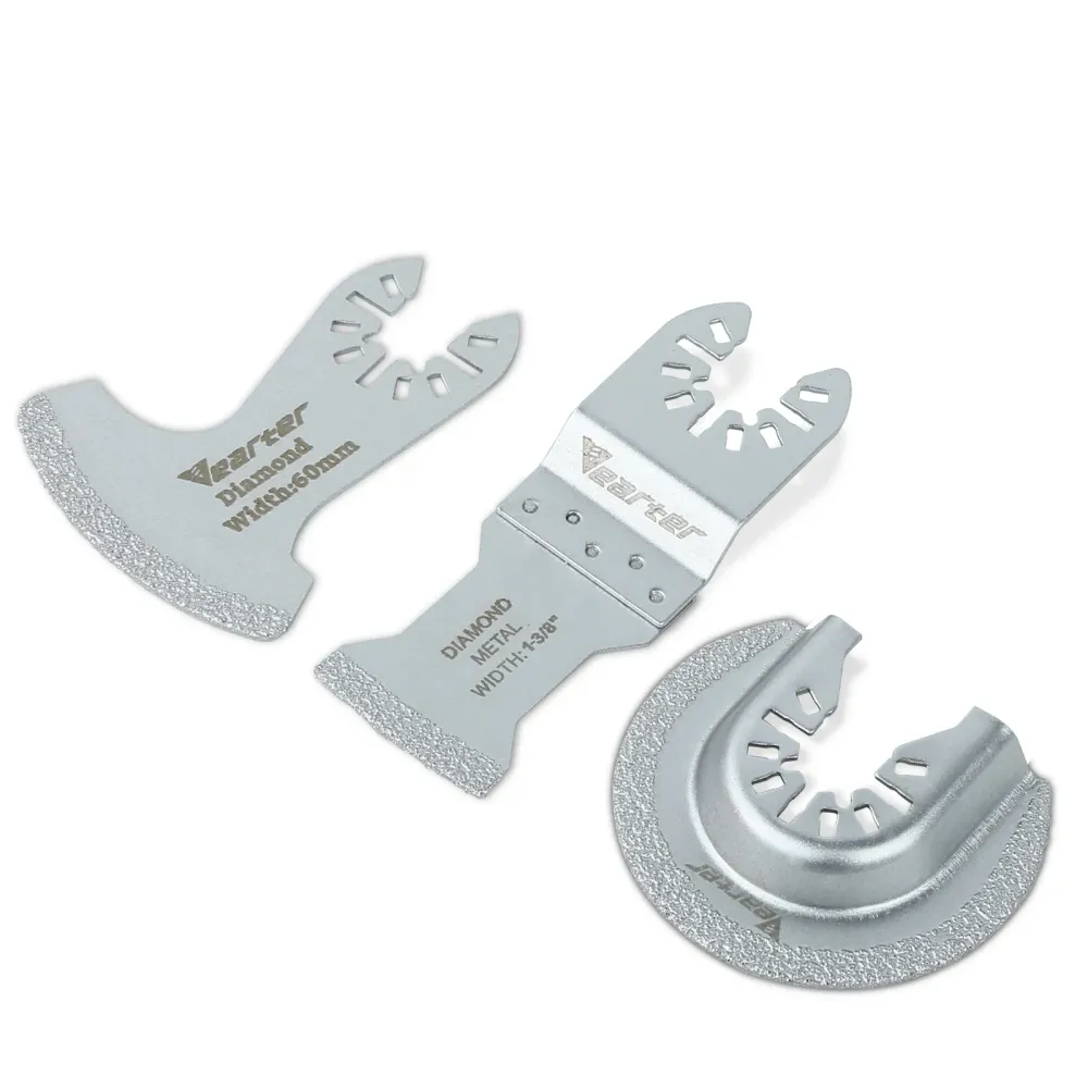 Vearter diamant zaagblad voor precisie voegverwijdering – oscillerend multitool mes (3 stuks) Waren Store