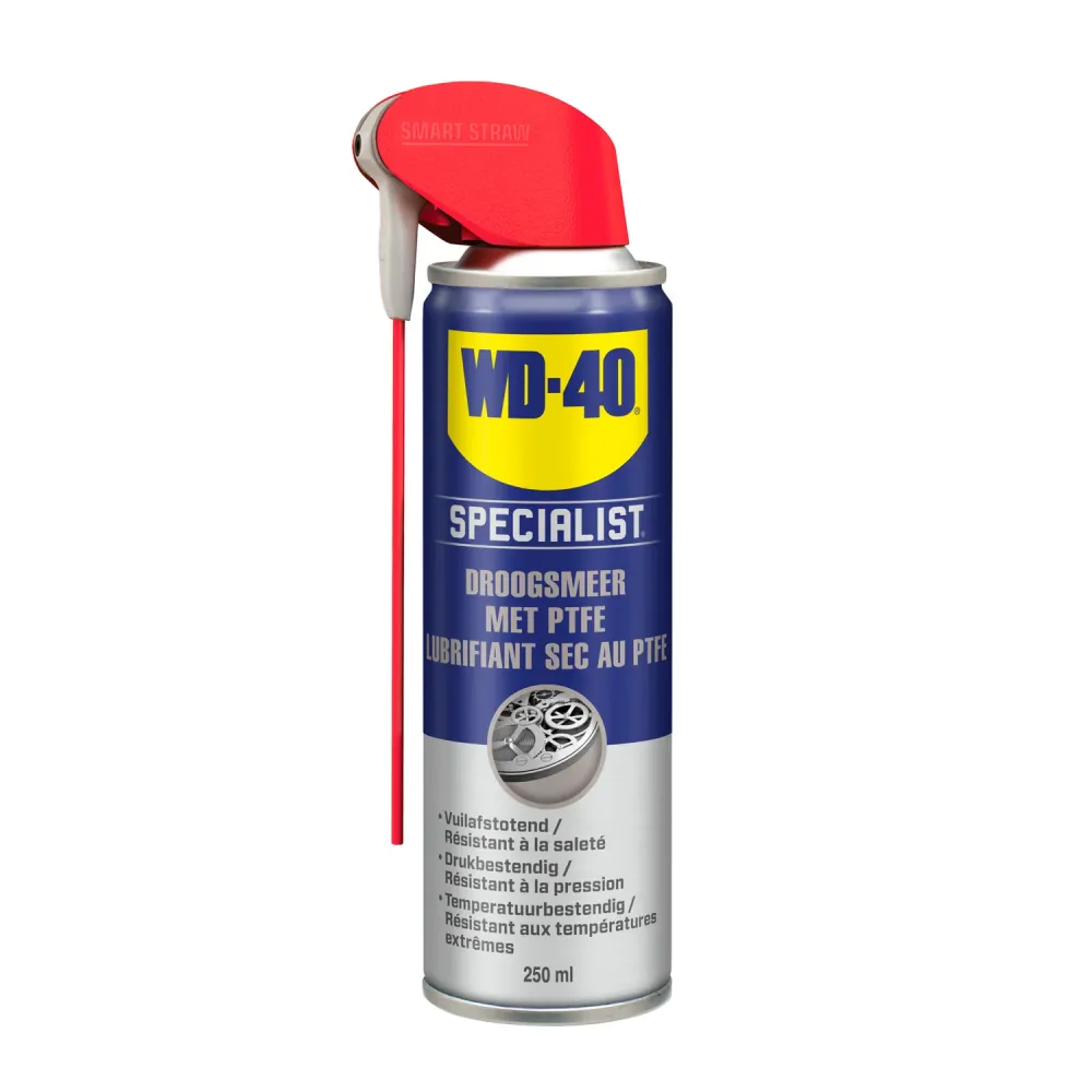 WD-40 Specialist droogsmeerspray met PTFE Smart Straw 250ml WD40