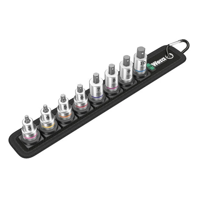 Wera dopsleutelriem met 3/8" aandrijfzeskantbits metrische maten