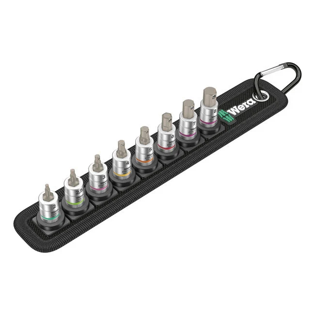 Wera dopsleutelriem met 1/4" aandrijfzeskantbits metrische maten