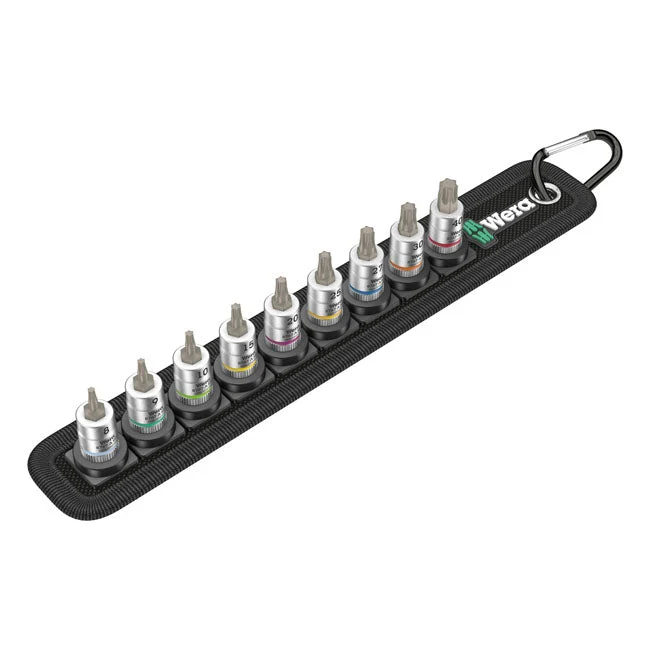 Wera dopsleutelriem met 1/4" drive torx dopsleutels