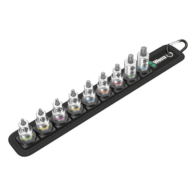 Wera dopsleutelriem met 3/8" Torx dopsleutelbits