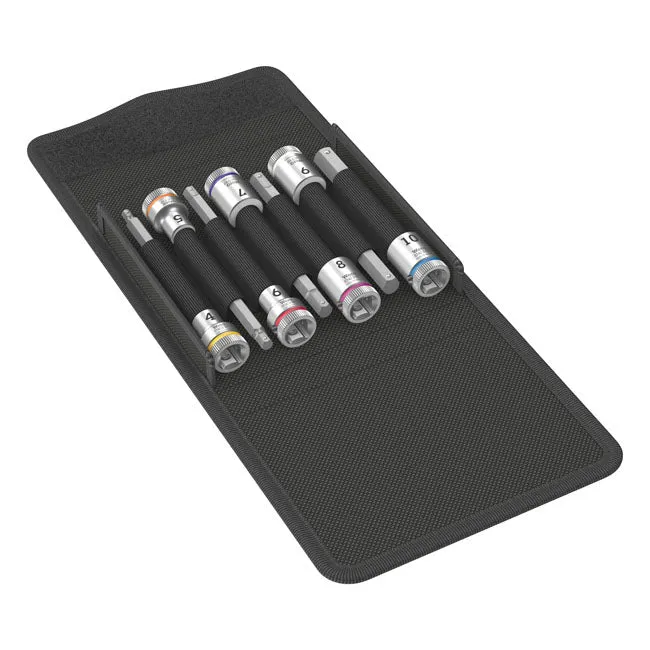 Wera verlengde 3/8" inbusbits metrische maten