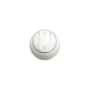 WITTE KNOP met chromen ring en schakelpatroon