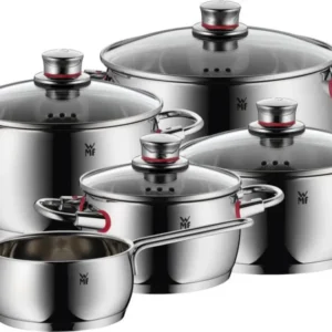 WMF Pannenset Quality One - RVS - 5 Delig - Kookpan ø 16, 20, 20 en 24 cm en Steelpan ø 16 cm