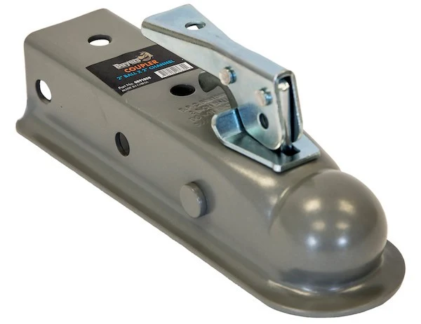 Buyers 0091058 Straight Tongue Coupler 2 Inch Ball 2 Inch Channel 350 Pound Tongue Weight Primed Rvs