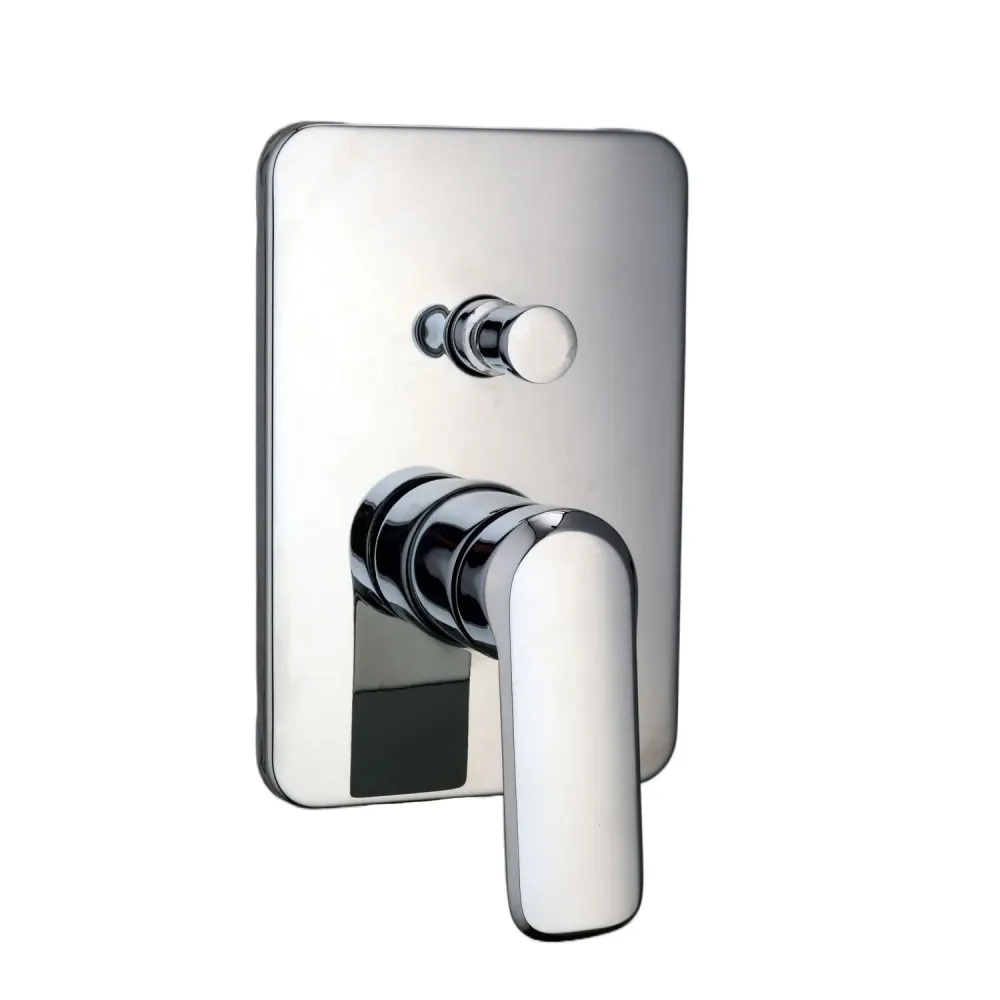 Composition built- basin mixers easy box, bidet and 2-way square shower Hopper chrome-plated geel koper