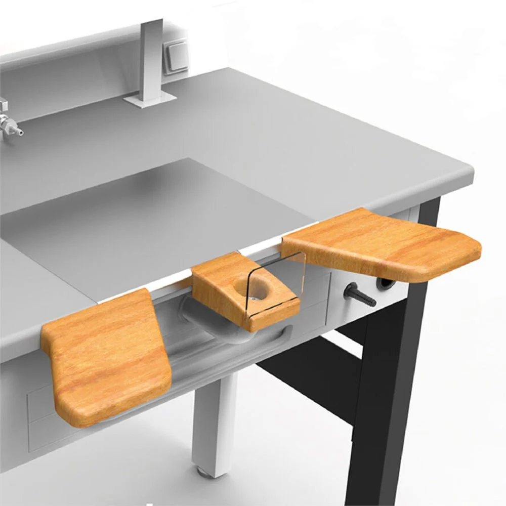 Dental Art Effen Wood Armrest Workbench Fixing Support 2 Units.