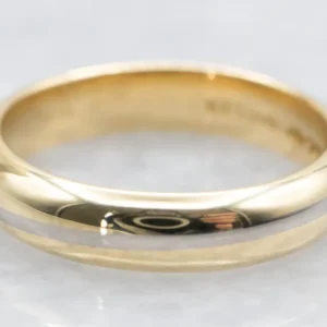 Diagonal Line Two-Tone Goud Band
