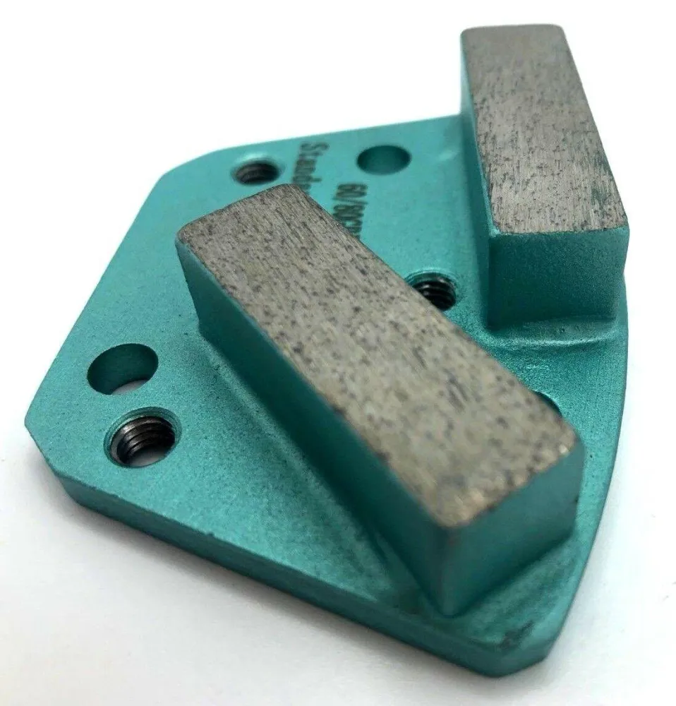 Double Square 6 Hole 60/80 Grit Med Bond Floor Grinding Shoe/Trapezoid