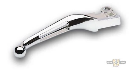 Ergonomic 2-Slot Hand Control Replacement Lever Black Harley-Davidson