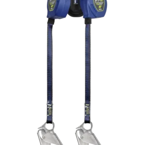 FALLTECH 8' FT-X™ EDGECORE™ Class 2 Leading Edge Personal SRL-P, Twin-Leg w/ Lichtmetaal Rebar Hooks