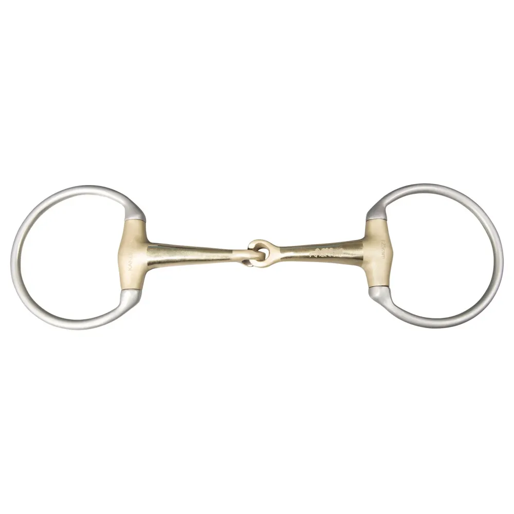 Golden mouth, two part bit Zilver 125 mm